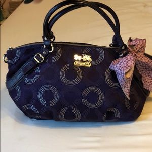 Purple coach bag